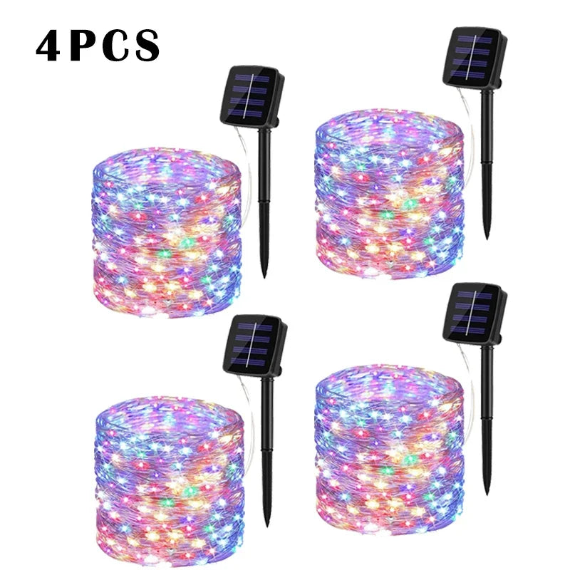 Solar LED Light Outdoor Festoon Lamp Garden Fairy Light String Led