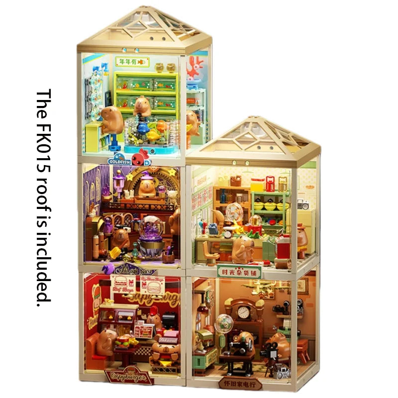 City street scene DIY architectural model home shop