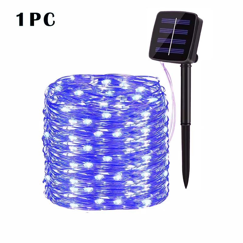 Solar LED Light Outdoor Festoon Lamp Garden Fairy Light String Led