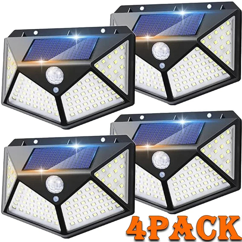 LED Solar Wall Lights Outdoor Solar Lamp Motion Sensor