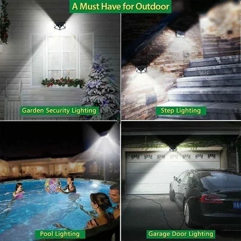 LED Solar Wall Lights Outdoor Solar Lamp Motion Sensor