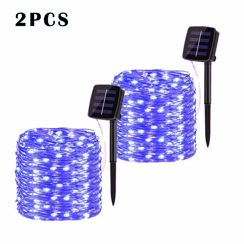 Solar LED Light Outdoor Festoon Lamp Garden Fairy Light String Led