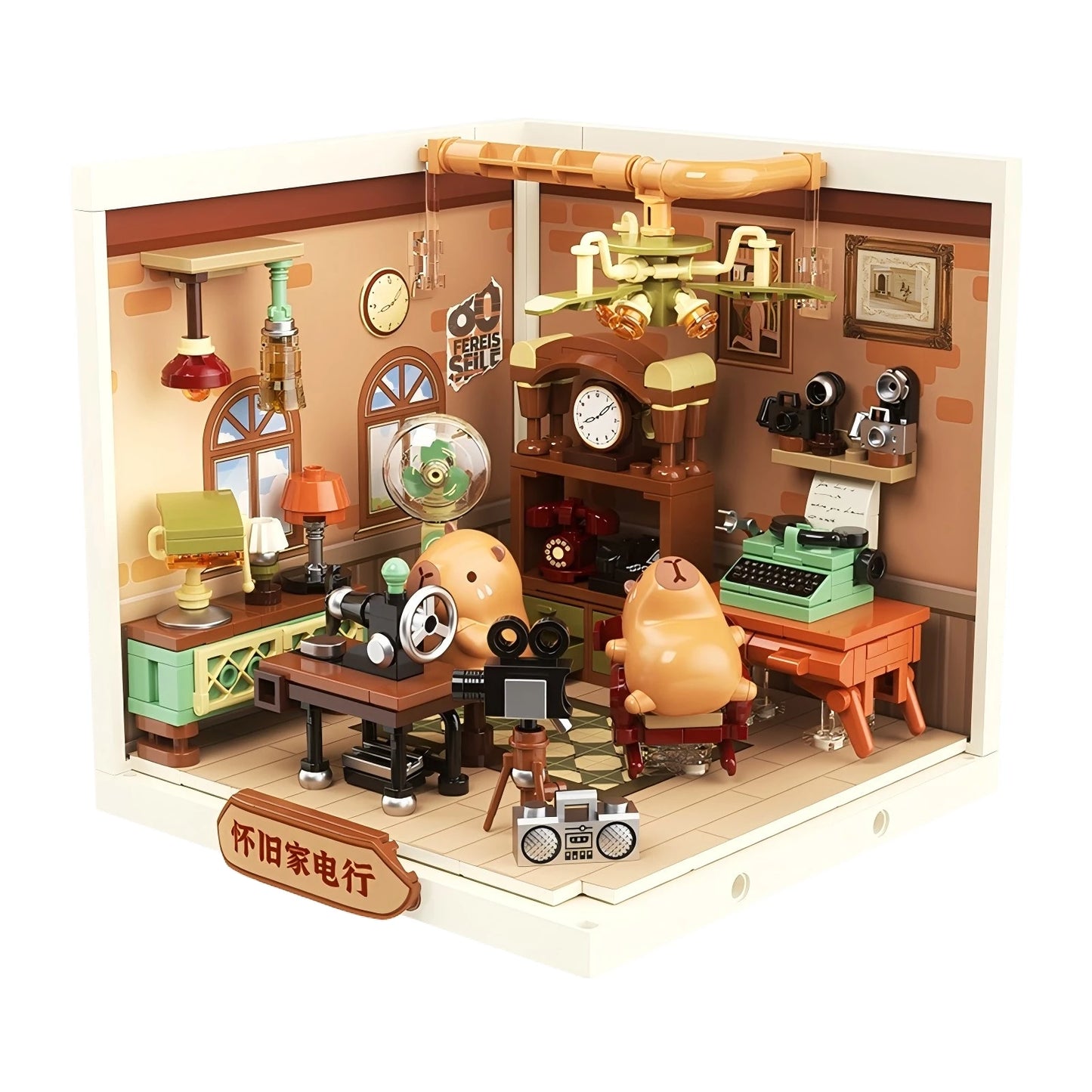 City street scene DIY architectural model home shop
