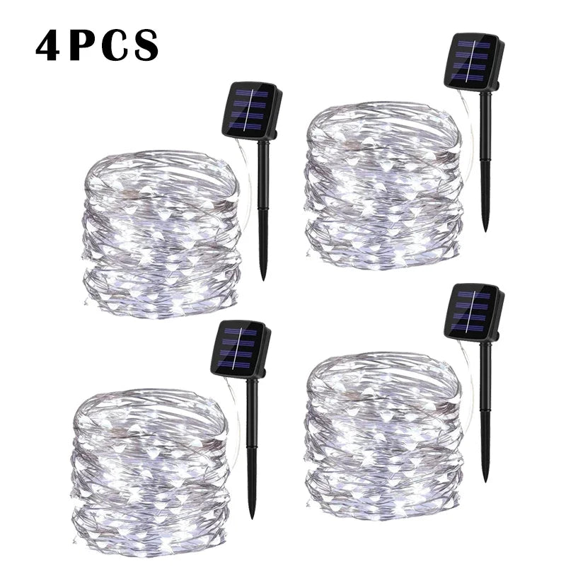 Solar LED Light Outdoor Festoon Lamp Garden Fairy Light String Led