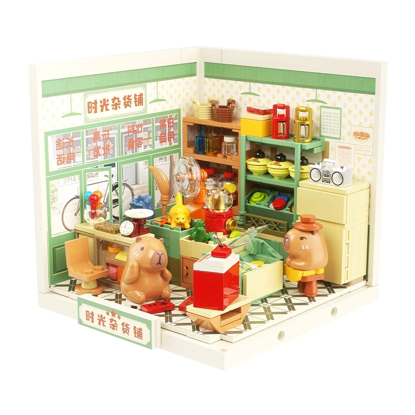 City street scene DIY architectural model home shop