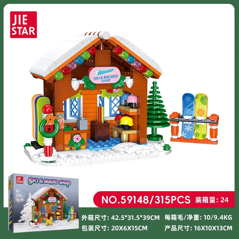 Christmas Gifts Gingerbread House Elk Carriage Small Train