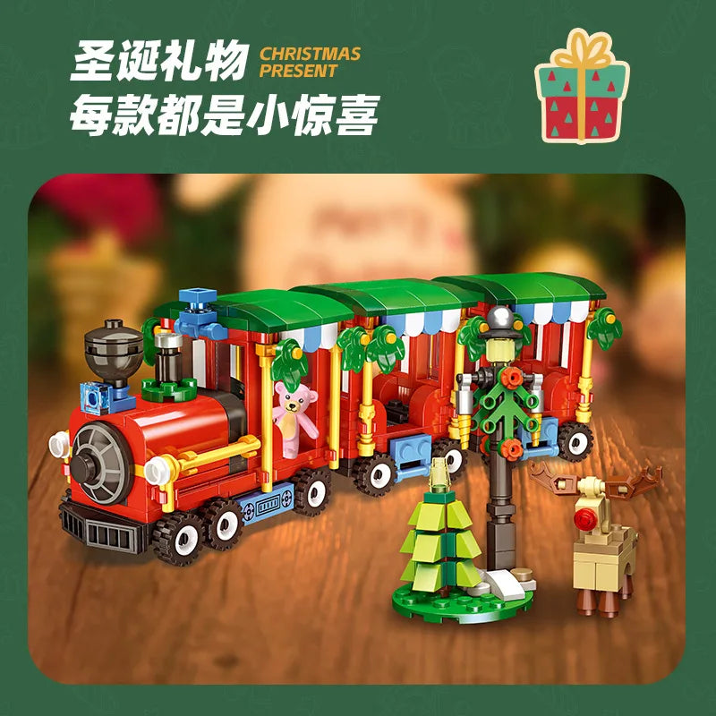 Christmas Gifts Gingerbread House Elk Carriage Small Train