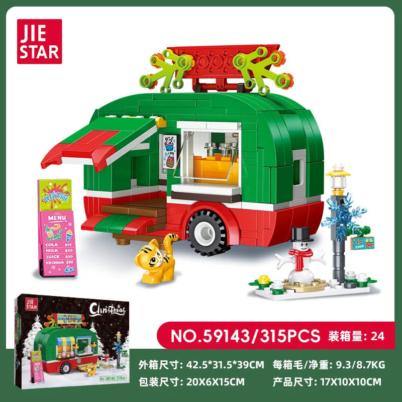 Christmas Gifts Gingerbread House Elk Carriage Small Train