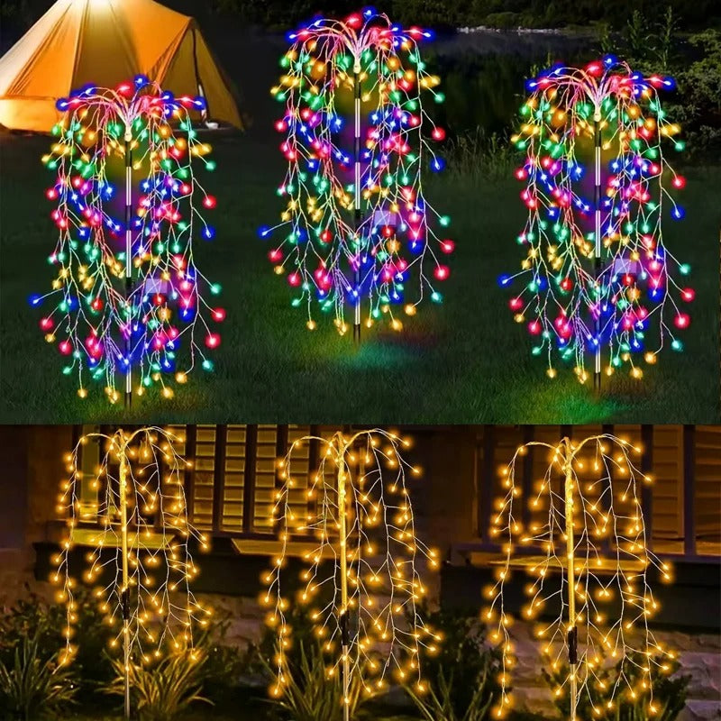 Outdoor LED Solar Firework Lights