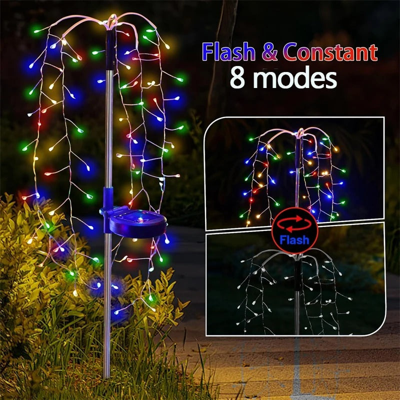 Outdoor LED Solar Firework Lights