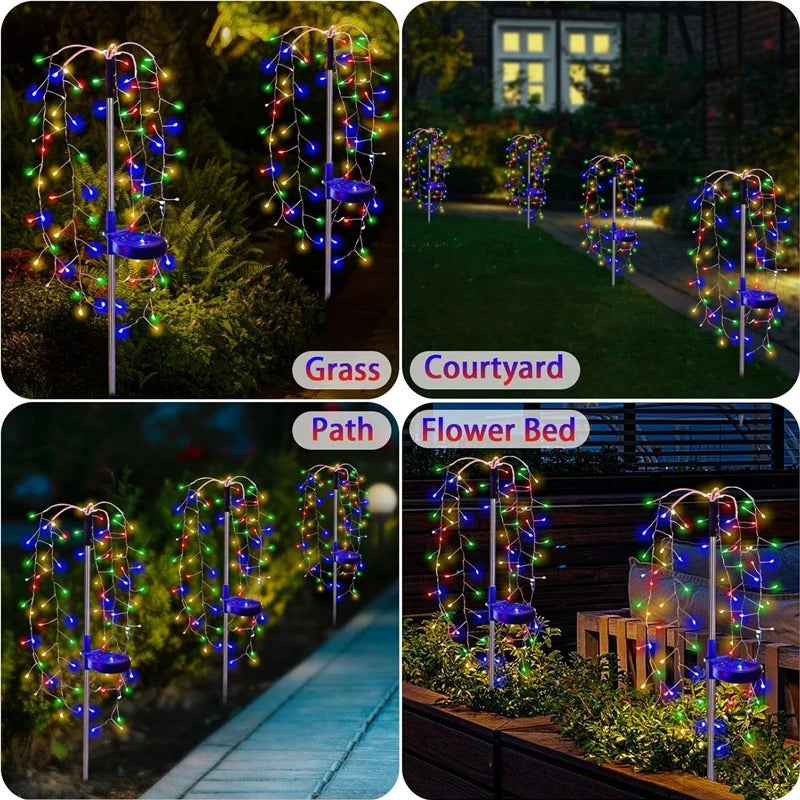 Outdoor LED Solar Firework Lights