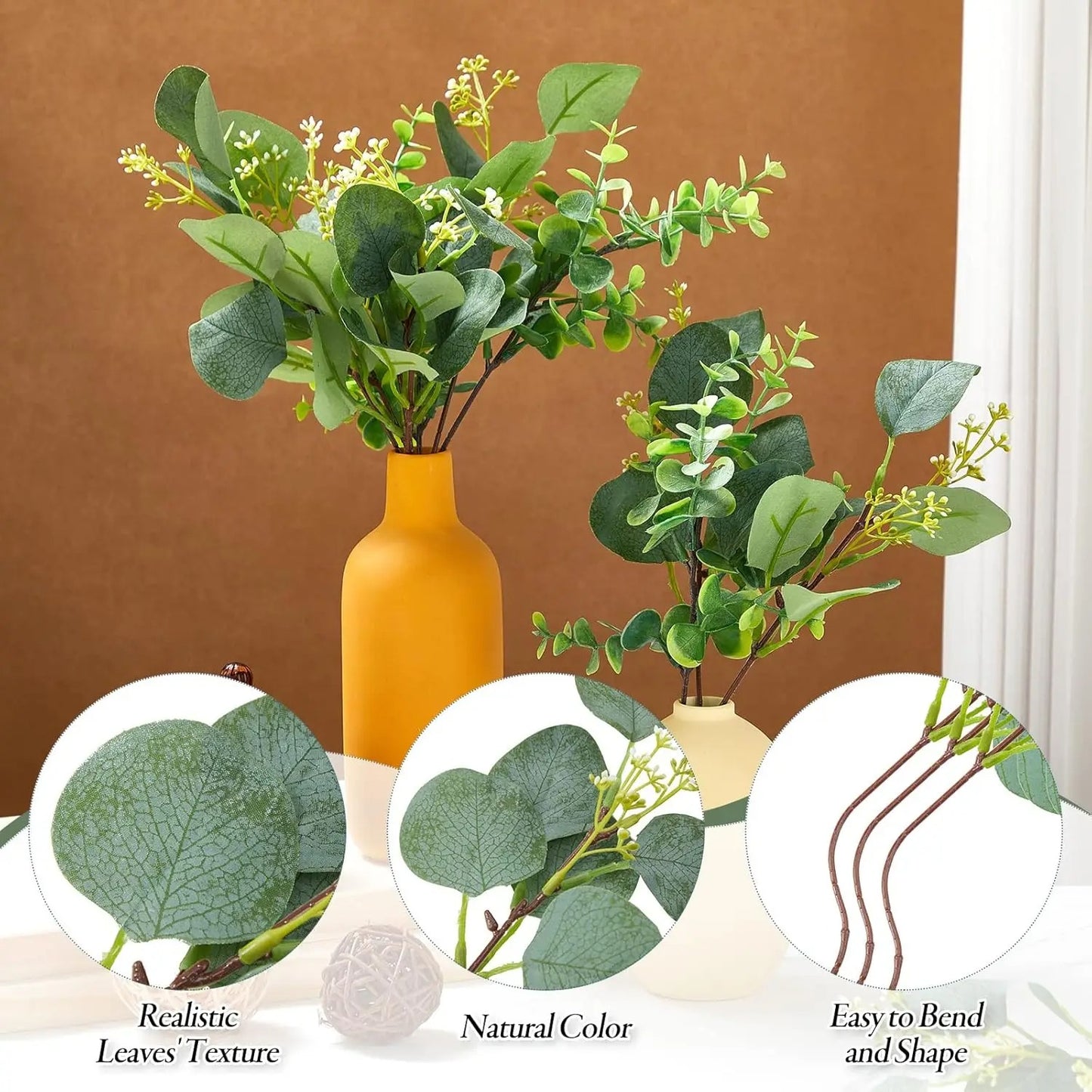 Bouquet Filler – 10 Artificial Eucalyptus Stems