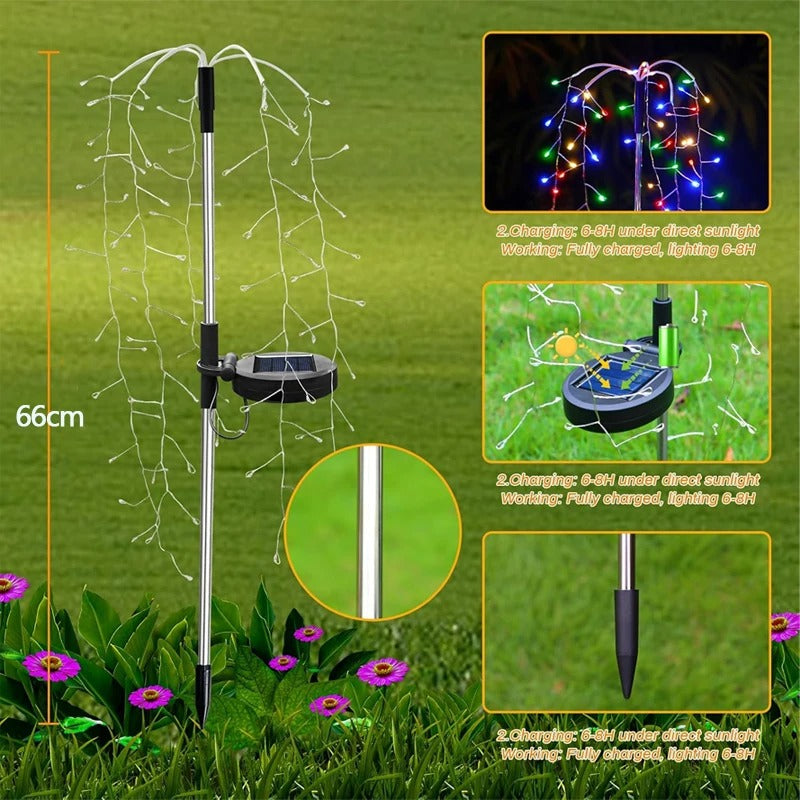 Outdoor LED Solar Firework Lights