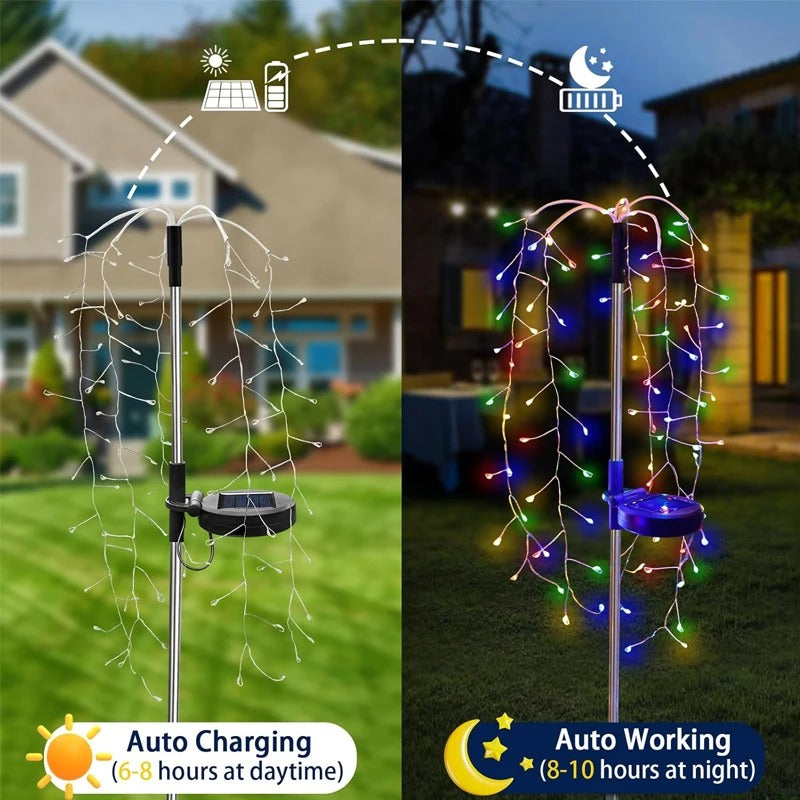 Outdoor LED Solar Firework Lights