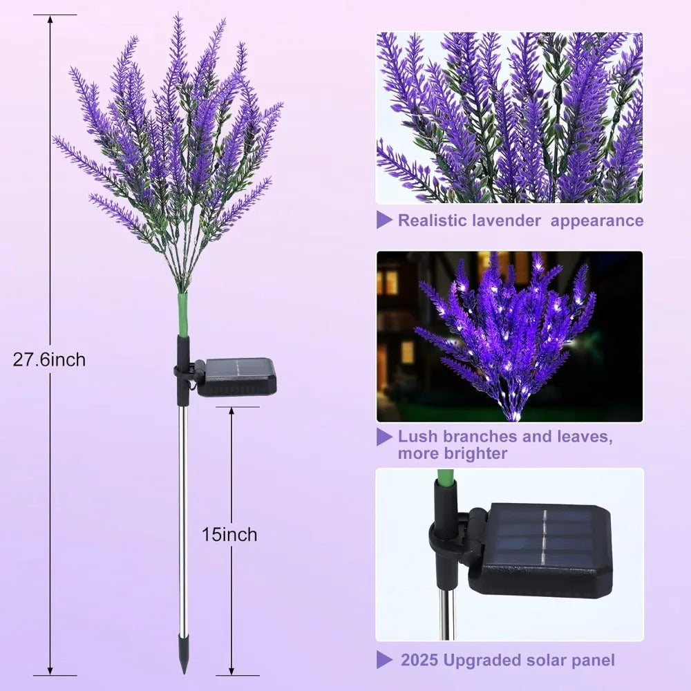 IP65 waterproof Lavender Solar Garden Lights