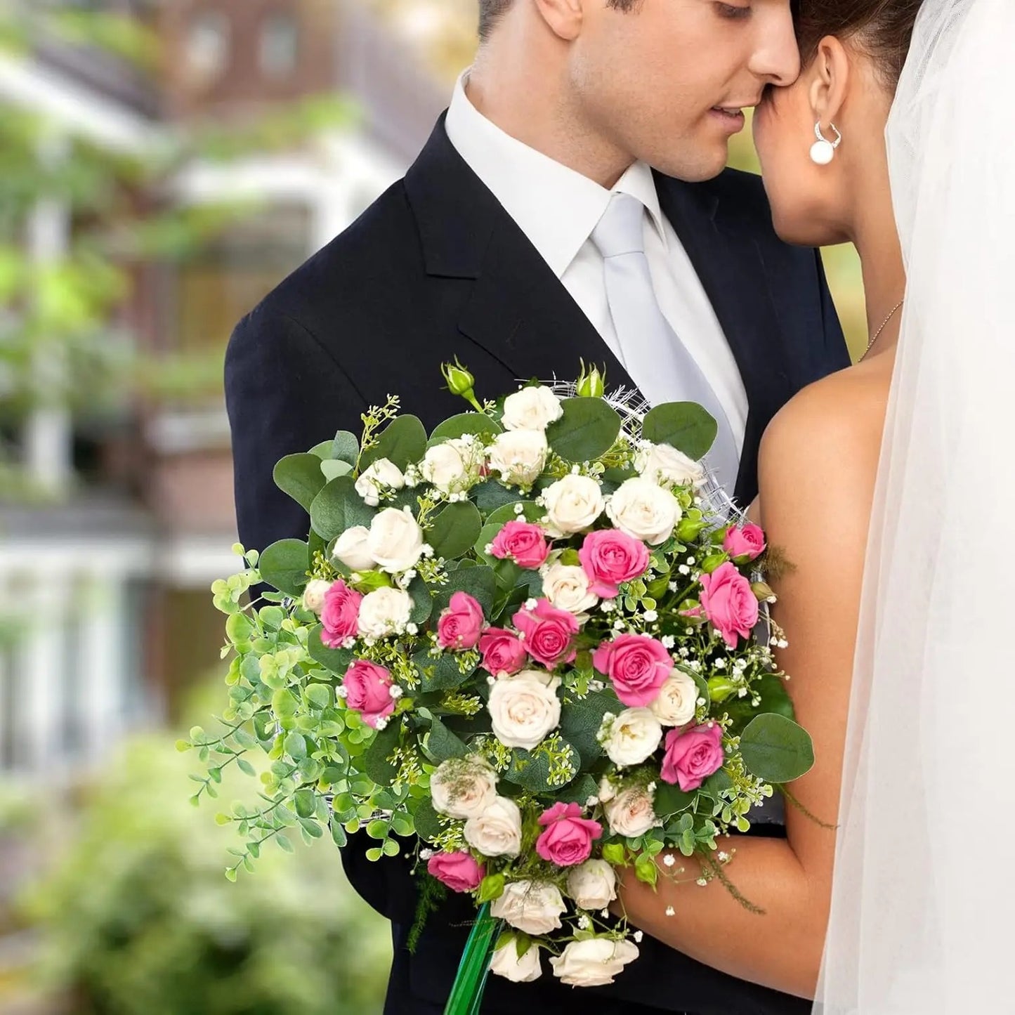 Bouquet Filler – 10 Artificial Eucalyptus Stems